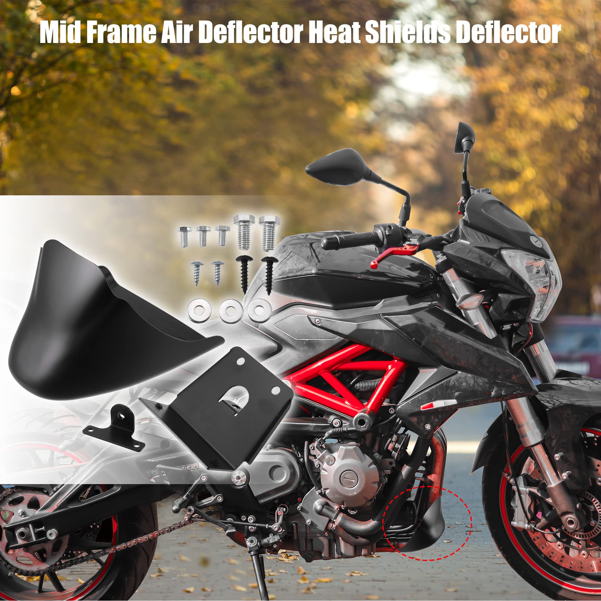 Amazon.com: X AUTOHAUX 1 Set Lower Front Spoiler Chin Fairing for